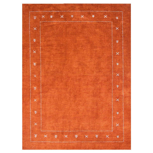 hand-knotted-loom-silk-area-rug-contemporary-orange-side 1