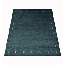 hand-knotted-loom-silk-area-rug-contemporary-dark-green-side 2
