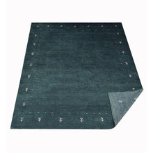 hand-knotted-loom-silk-area-rug-contemporary-dark-green-close 1