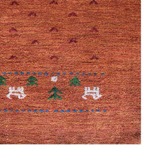 hand-knotted-loom-silk-area-rug-contemporary-orange-closeup 1