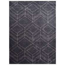 hand-knotted-loom-silk-area-charcoal-beige-rug-side 1