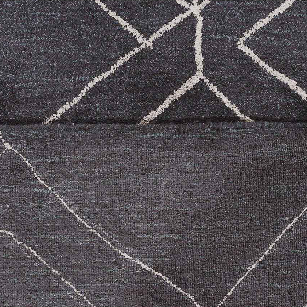 hand-knotted-loom-silk-area-charcoal-beige-rug-closeup 1