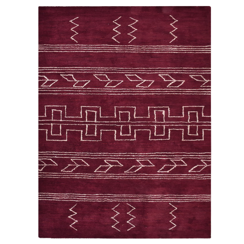 Lattice Hand Knotted Rug