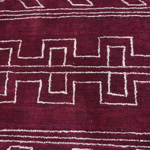 Lattice Hand Knotted Rug