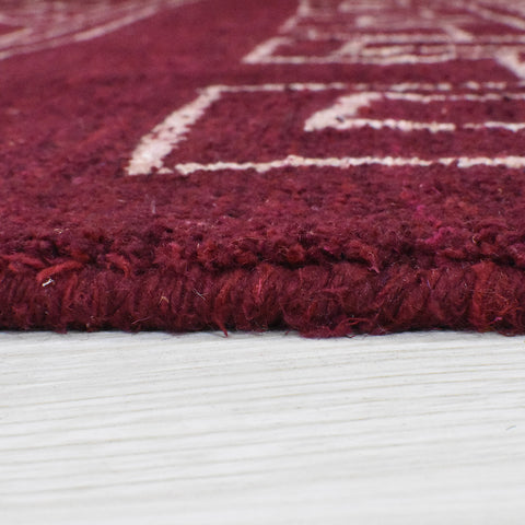 Lattice Hand Knotted Rug