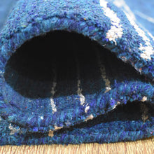 hand-knotted-loom-silk-blue-beige-area-rug-closeup -3