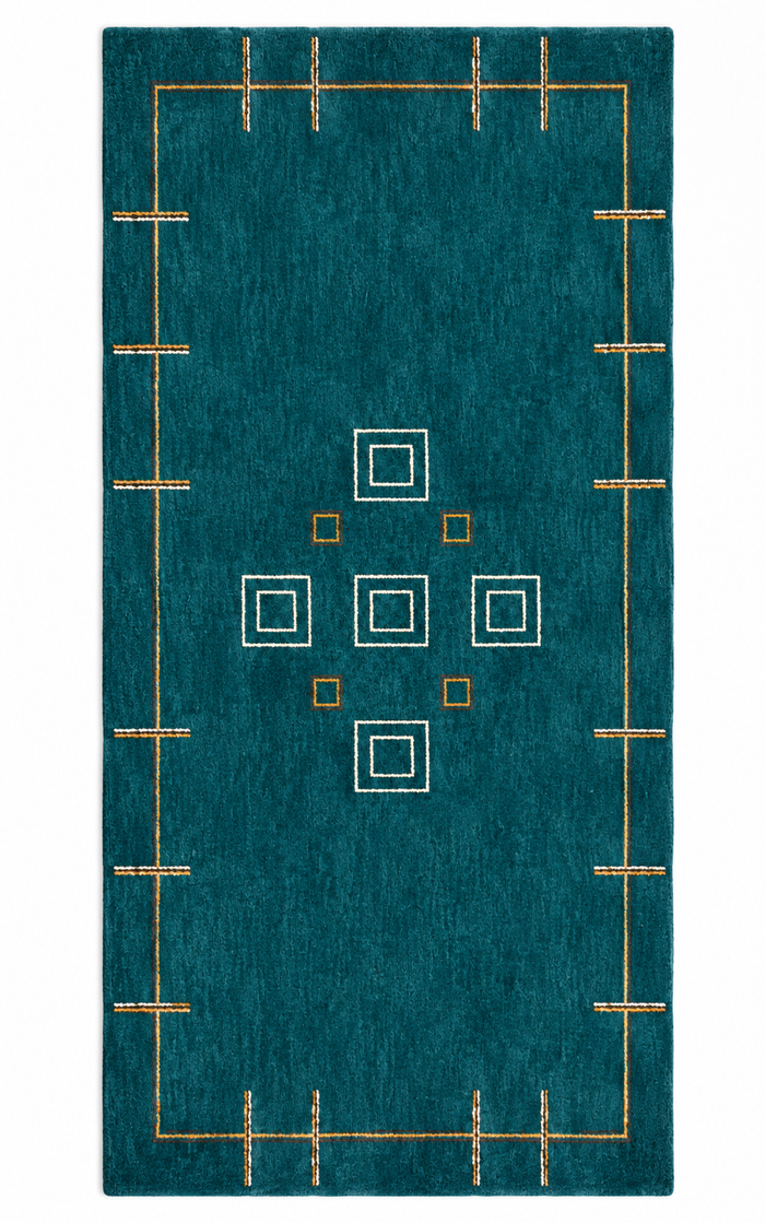 SereneFusion Hand Knotted Rug