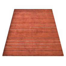 hand-knotted-loom-silk-area-rug-contemporary-rust-side 2