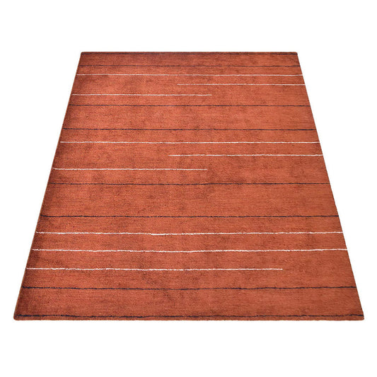hand-knotted-loom-silk-area-rug-contemporary-rust-side 2