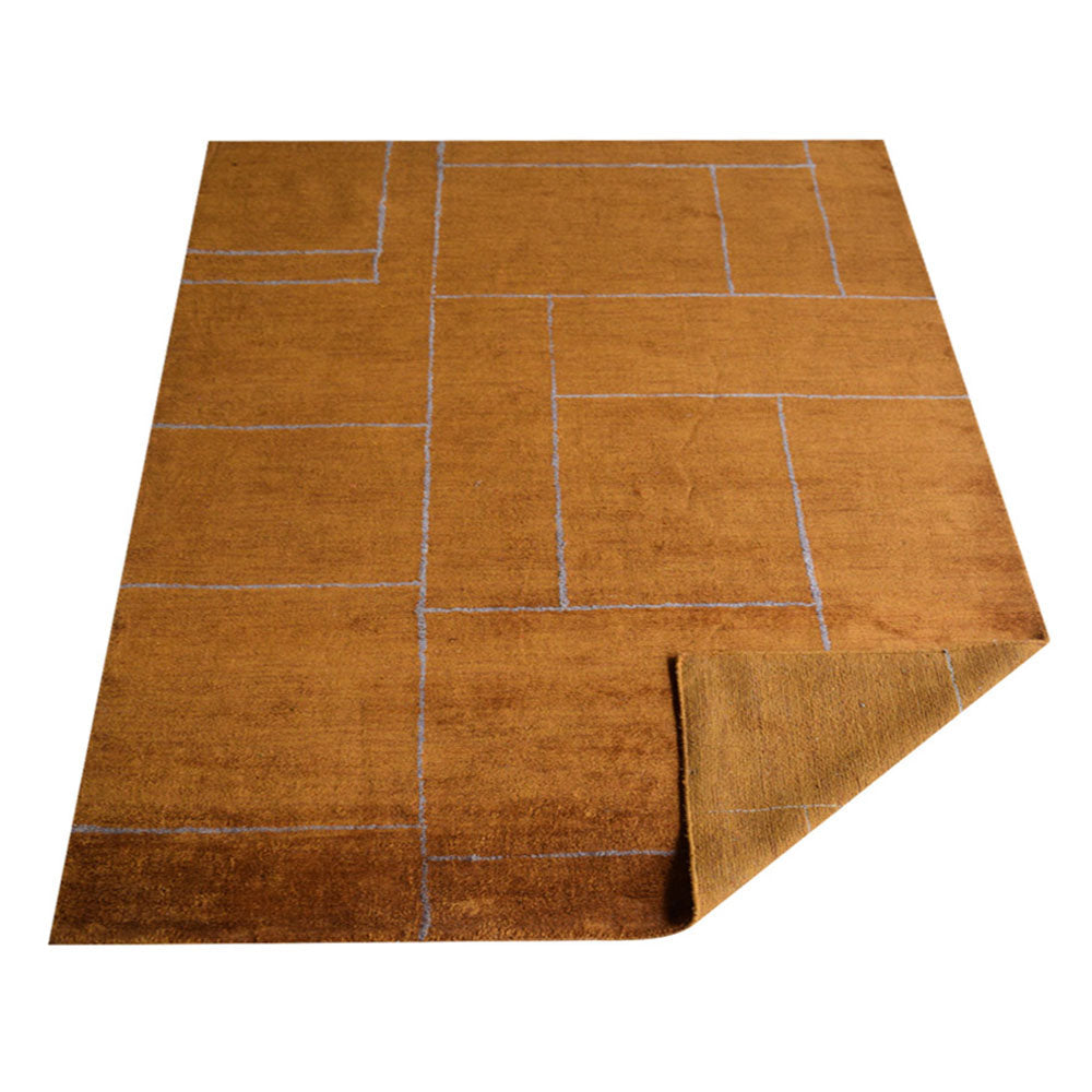 hand-knotted-loom-silk-area-rug-geometric-gold-beige-side 3