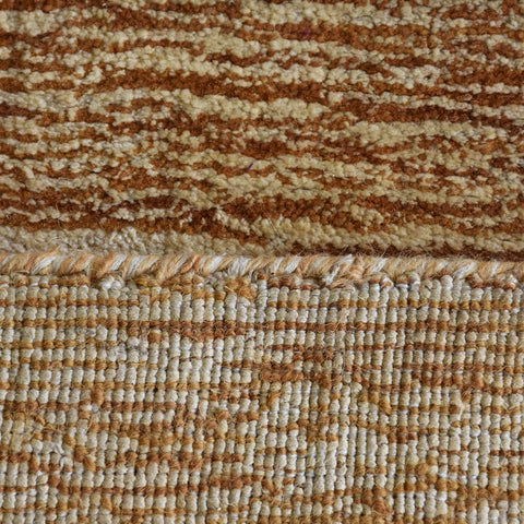 Hand Knotted Loom Silk Mix Area Rug Solid Gold Beige LSM111