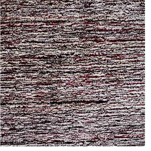 Hand Knotted Loom Silk Mix Area Rug Solid Red White LSM111