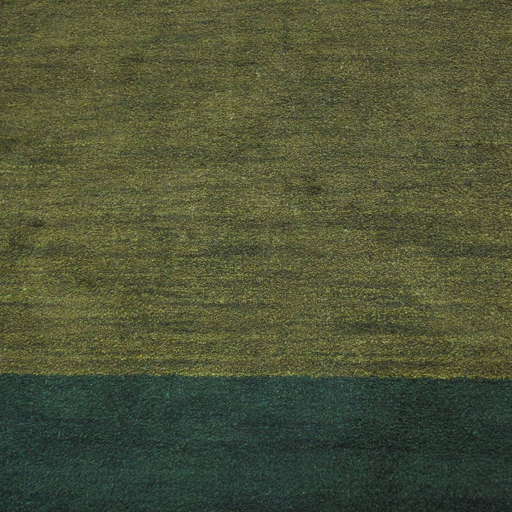 Hand Knotted Loom Silk Mix Area Rugs Contemporary Green LSM201