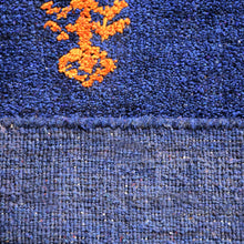 hand-knotted-loom-silk-mix-area-rug-dark-blue-closeup 2