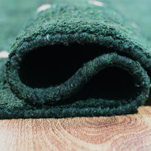 hand-knotted-loom-silk-mix-contemporary-dark-green-rug-closeup 5