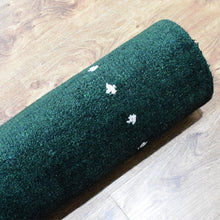 hand-knotted-loom-silk-mix-contemporary-dark-green-rug-closeup 6
