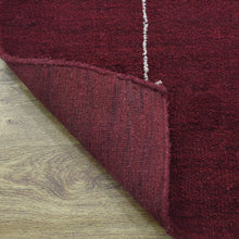 hand-knotted-loom-silk-mix-area-rug-contemporary-red-closeup 2