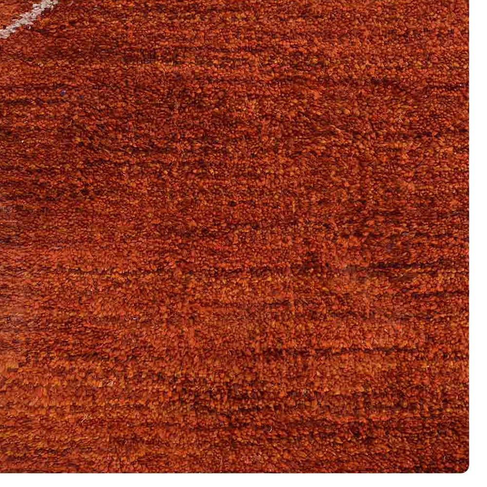 Hand Knotted Loom Silk Mix Area Rugs Geometric Light Red LSM606