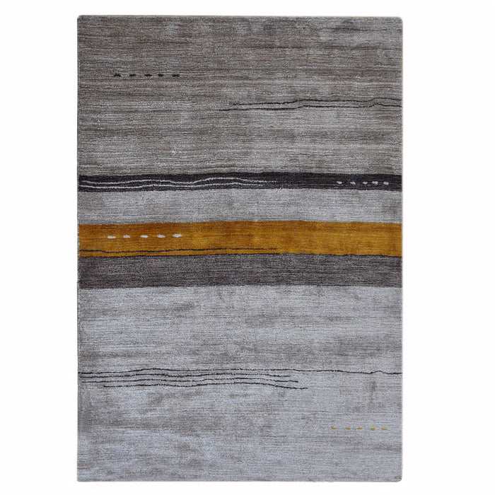 hand-knotted-loom-silk-mix-area-rug-contemporary-beige-side 1