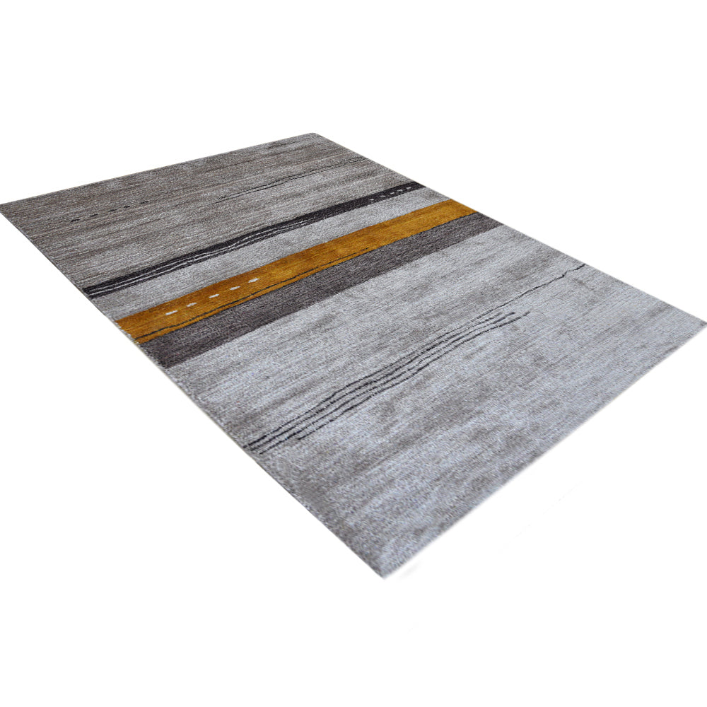 hand-knotted-loom-silk-mix-area-rug-contemporary-beige-side 2