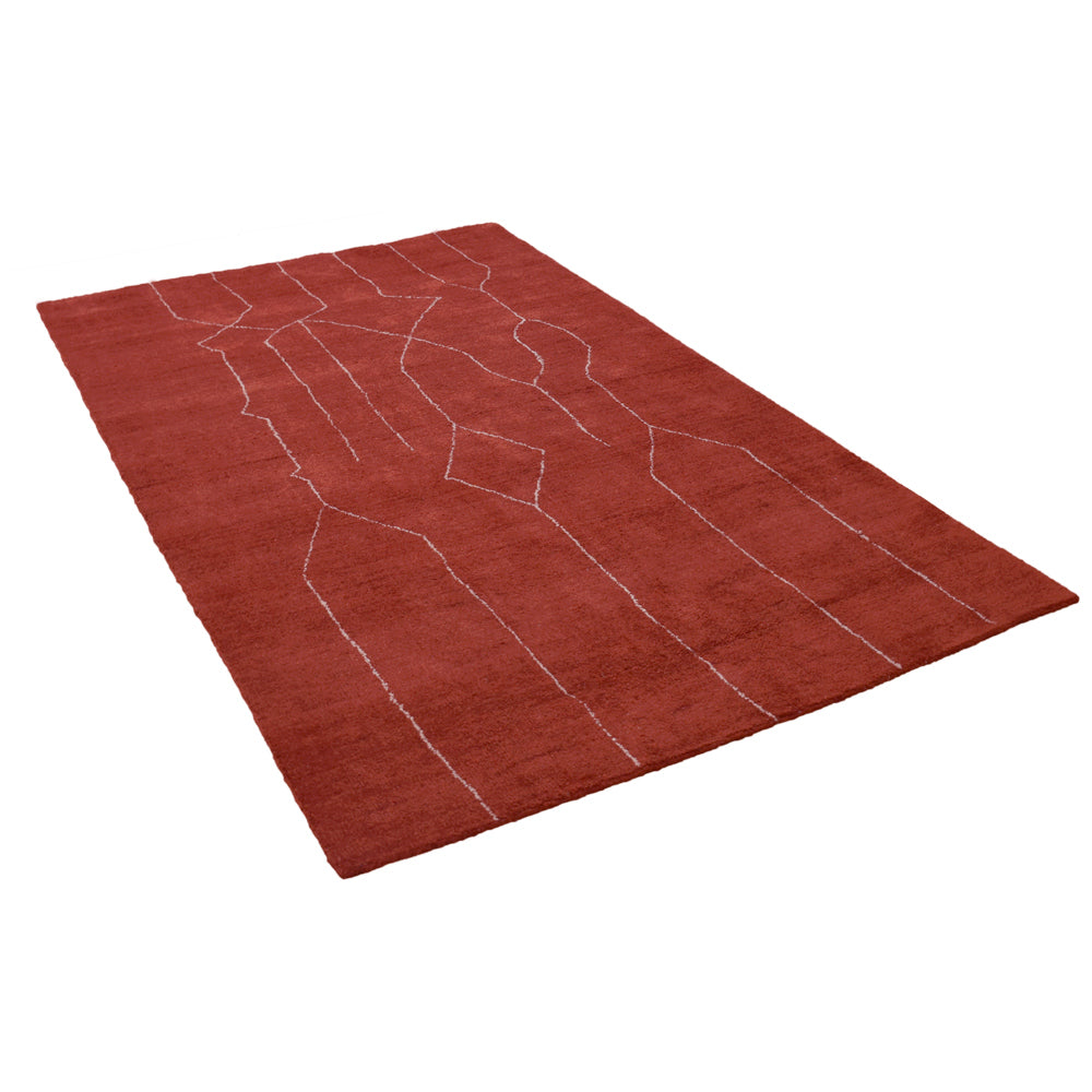 hand-knotted-loom-silk-mix-area-rug-contemporary-rust-beige-side 2