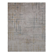 Hand-Knotted-Contemporary-Handmade-beige-gold-rug-side 1