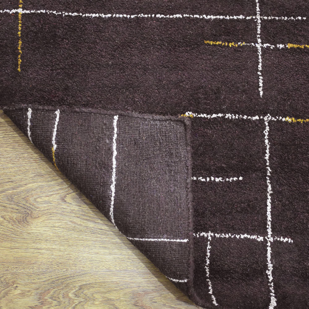 hand-knotted-silk-contemporary-charcoal-brown-gold-closeup-3