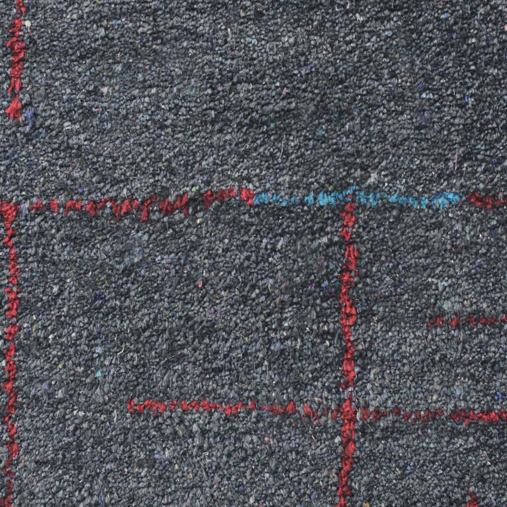 hand-knotted-silk-contemporary-charcoal-red-rug-closeup-1