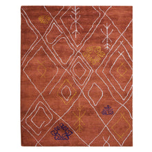 hand-knotted-loom-contemporary-orange-beige-rug-side-1