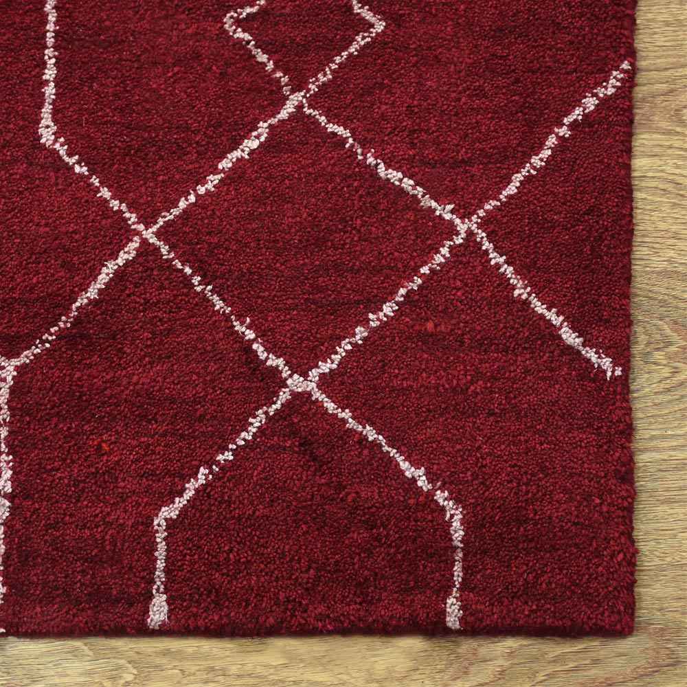 hand-knotted-red-white-geometric-area-rug-closeup-2