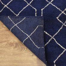 hand-knotted-dark-blue-white-geometric-rug-closeup-1