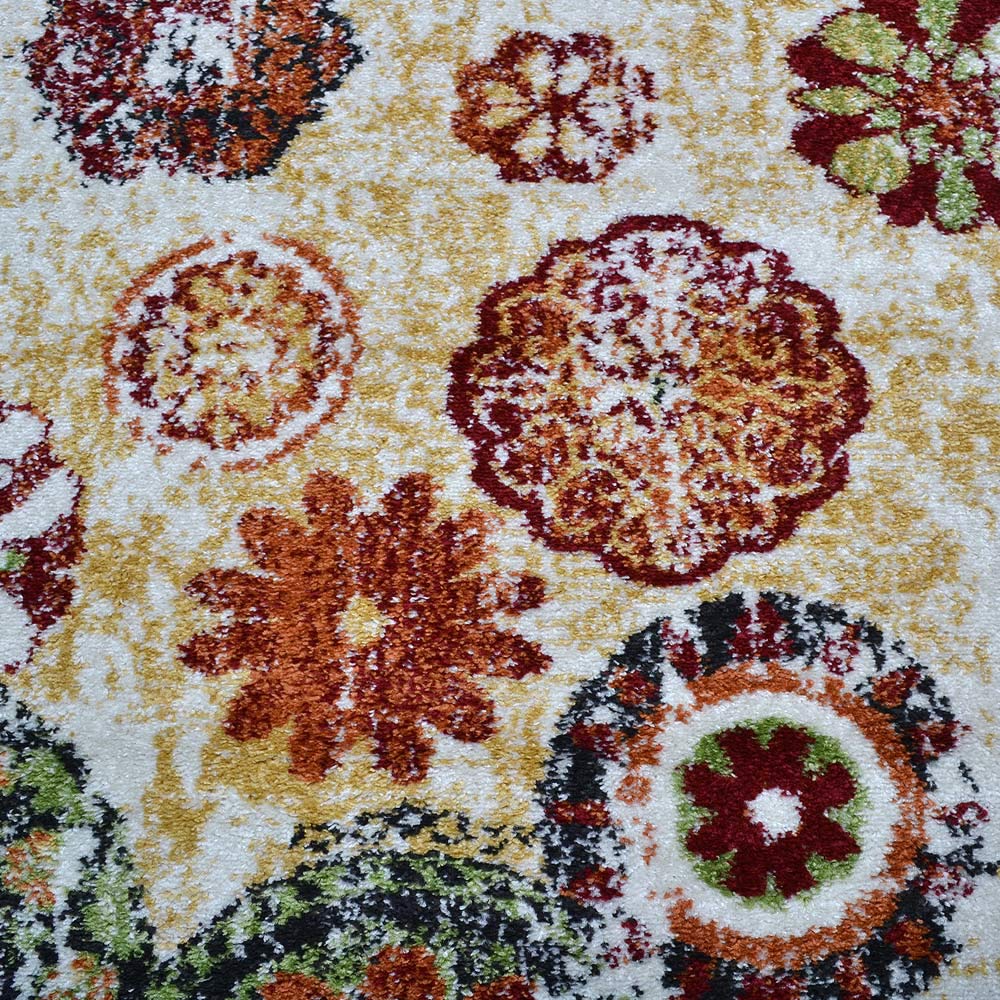 Rose Machine Woven Rug