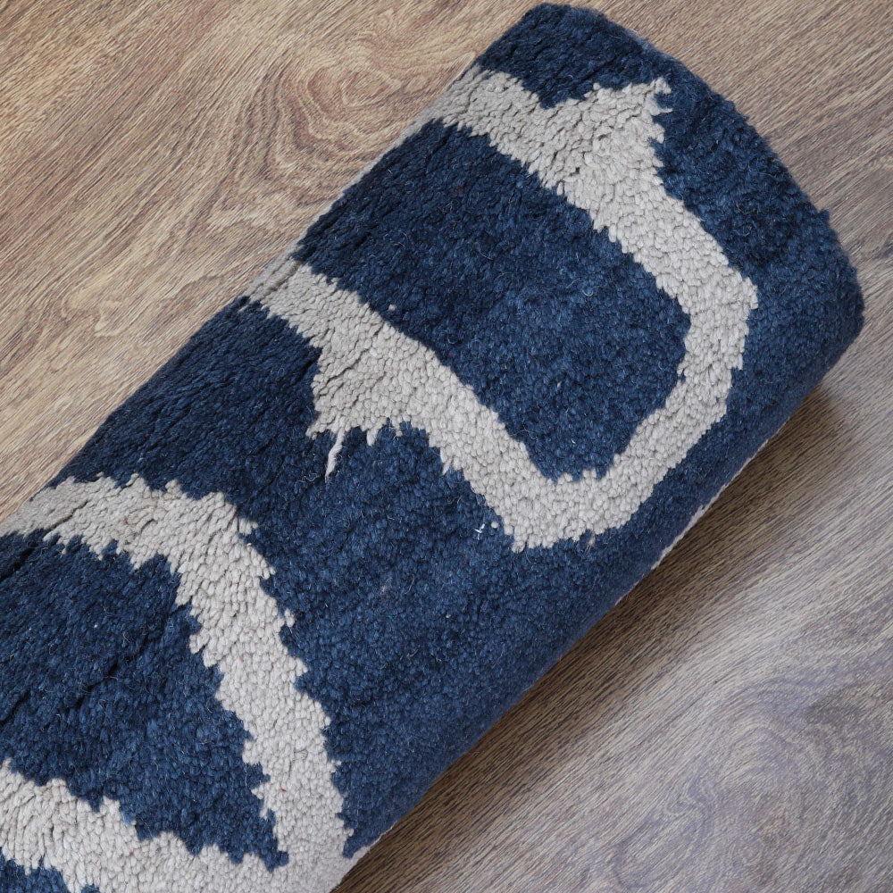 Hexagonal Hand Knotted Rug