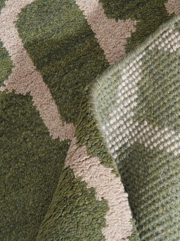 Hexagonal Hand Knotted Rug