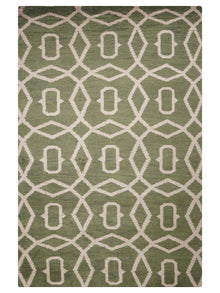 Hexagonal Hand Knotted Rug