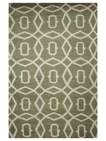 Hexagonal Hand Knotted Rug