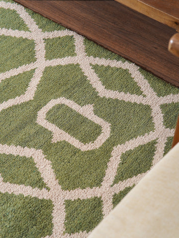 Hexagonal Hand Knotted Rug