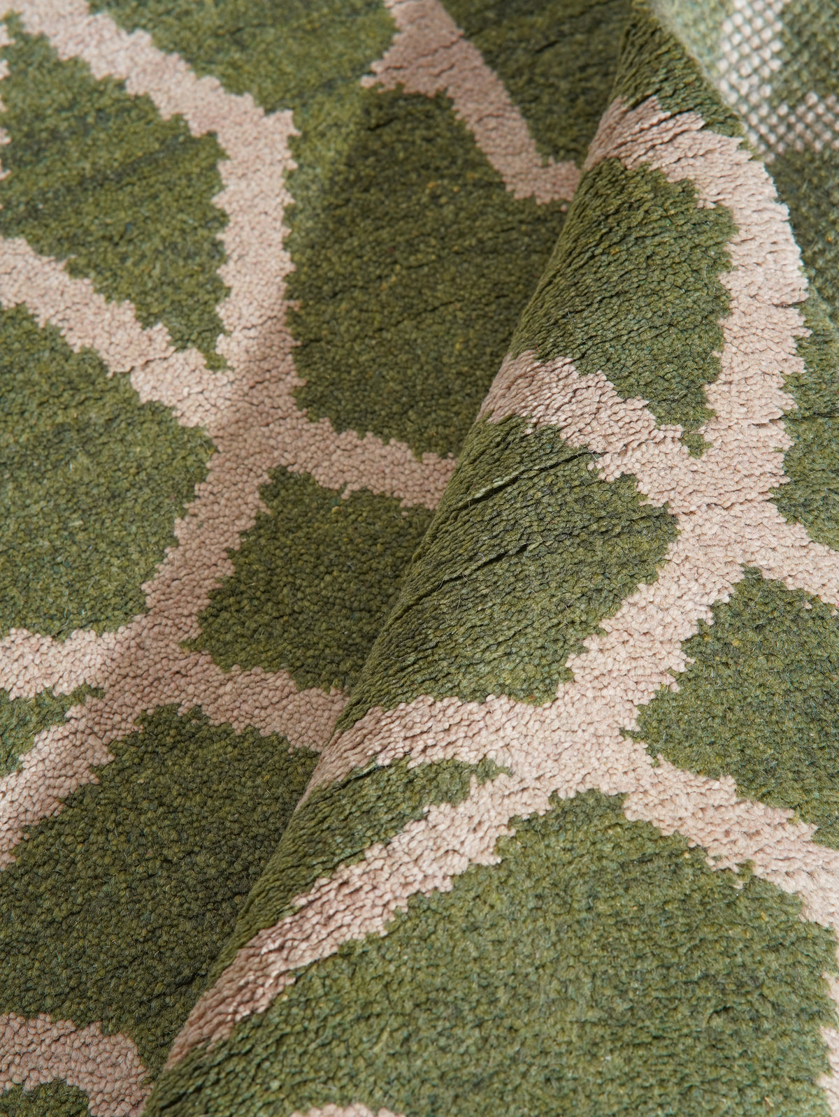Hexagonal Hand Knotted Rug
