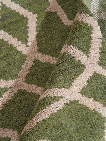Hexagonal Hand Knotted Rug