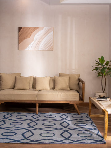Hexagonal Hand Knotted Rug