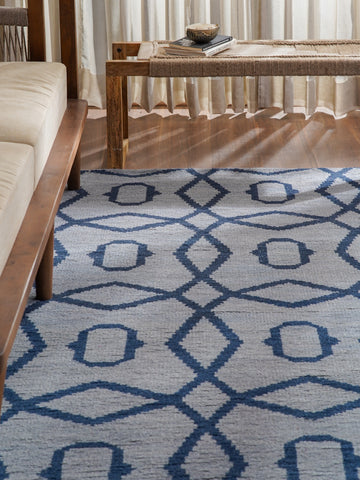 Hexagonal Hand Knotted Rug