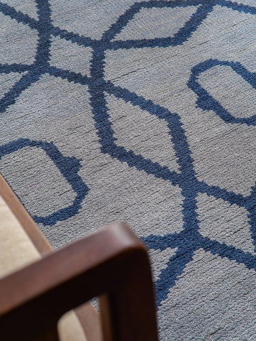 Hexagonal Hand Knotted Rug