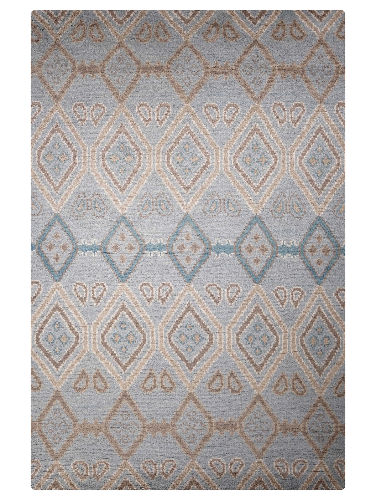 Honeycombed Hand Knotted Rug