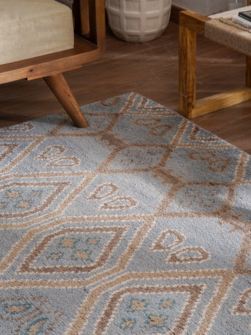 Honeycombed Hand Knotted Rug