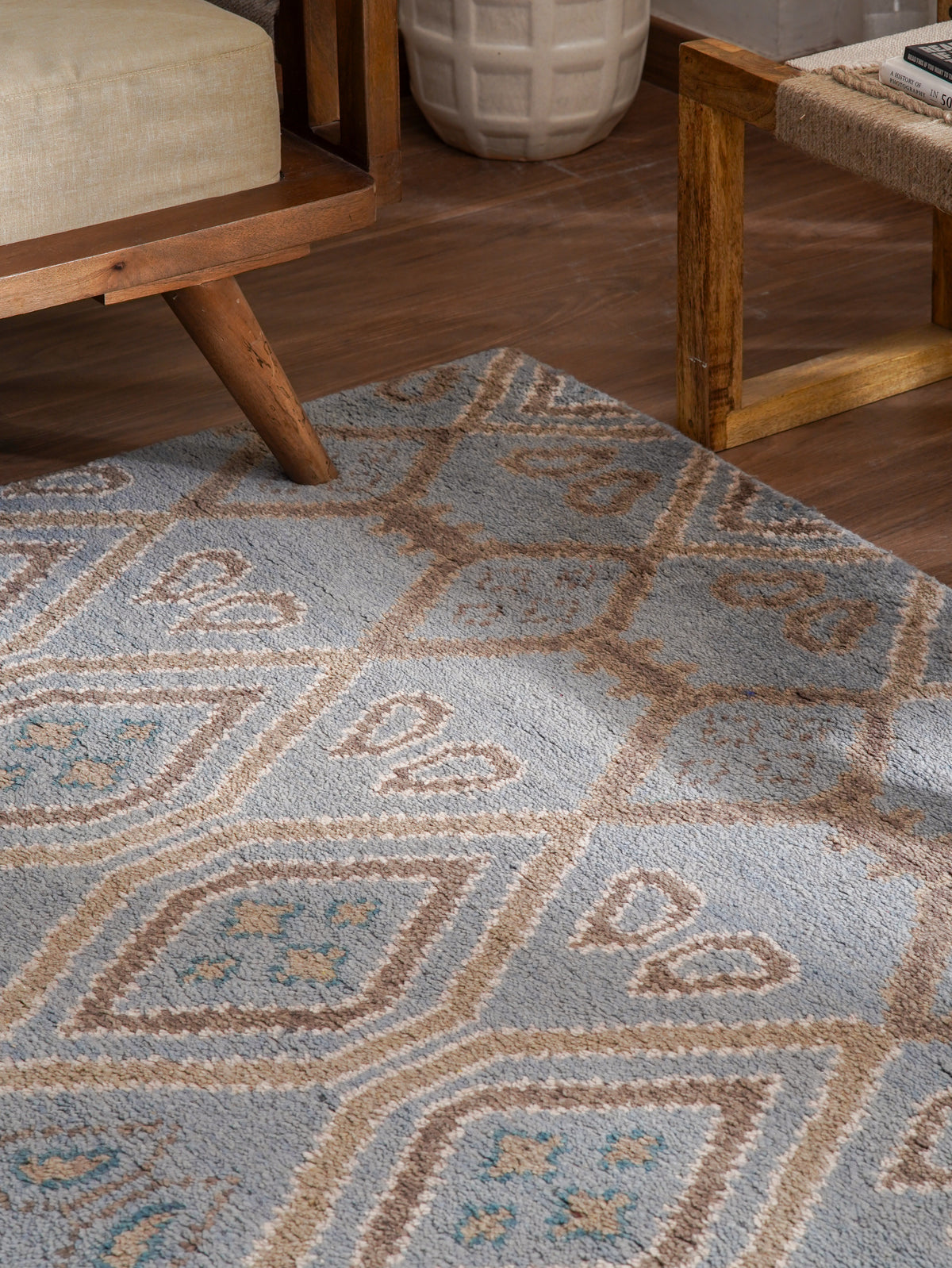 Honeycombed Hand Knotted Rug