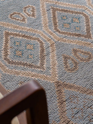 Honeycombed Hand Knotted Rug