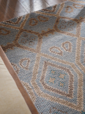 Honeycombed Hand Knotted Rug