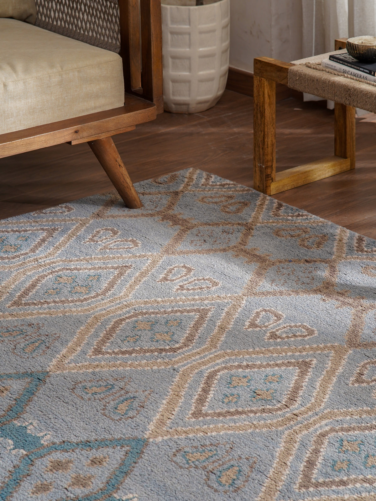 Honeycombed Hand Knotted Rug