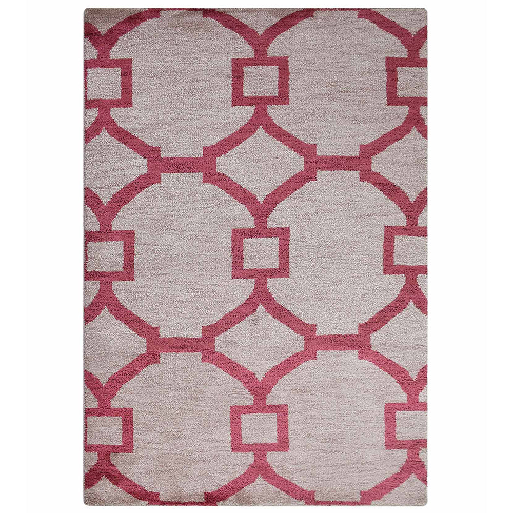 Striped Hand Knotted Rug