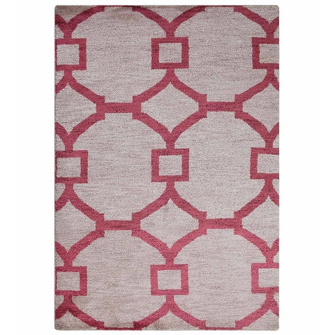 Striped Hand Knotted Rug